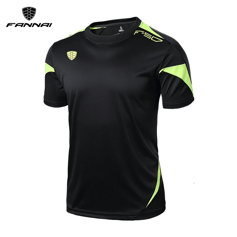 Мужская футболка для бега футболки Спортивная Футболка с круглым вырезом