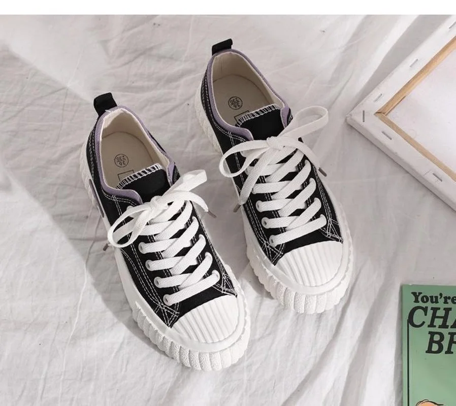 

Women Low Top Fashion Casual Canvas Shoes 2021 Summer New Breathable Flat Sneakers Vulcanize Tennis Lovers Walking Drop Shipping
