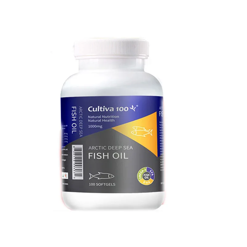 Cultiva Deep Sea Fish Liver Oil 100 Capsules/Bottle Free Shipping