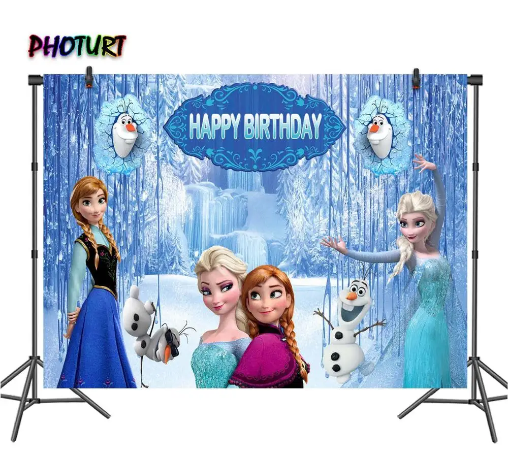 Фотофон с изображением девушки из мультфильма Холодное сердце сердце|Фон для