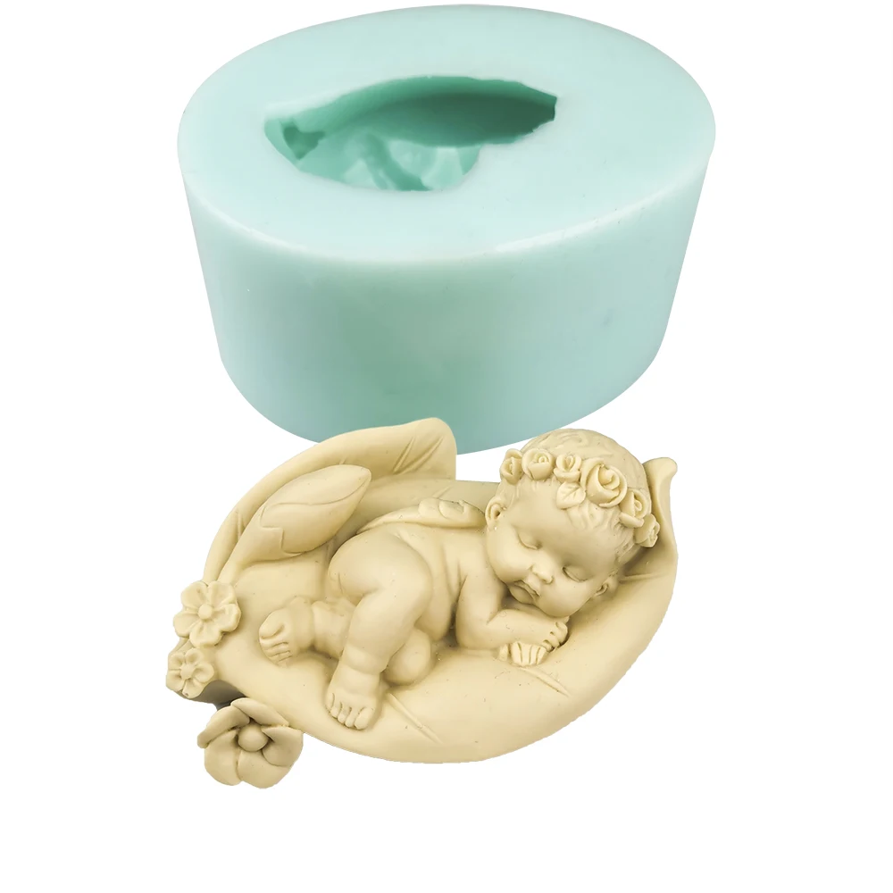 Формочки Для детских свечей PRZY Sleeping силиконовая форма для новорожденных мыла