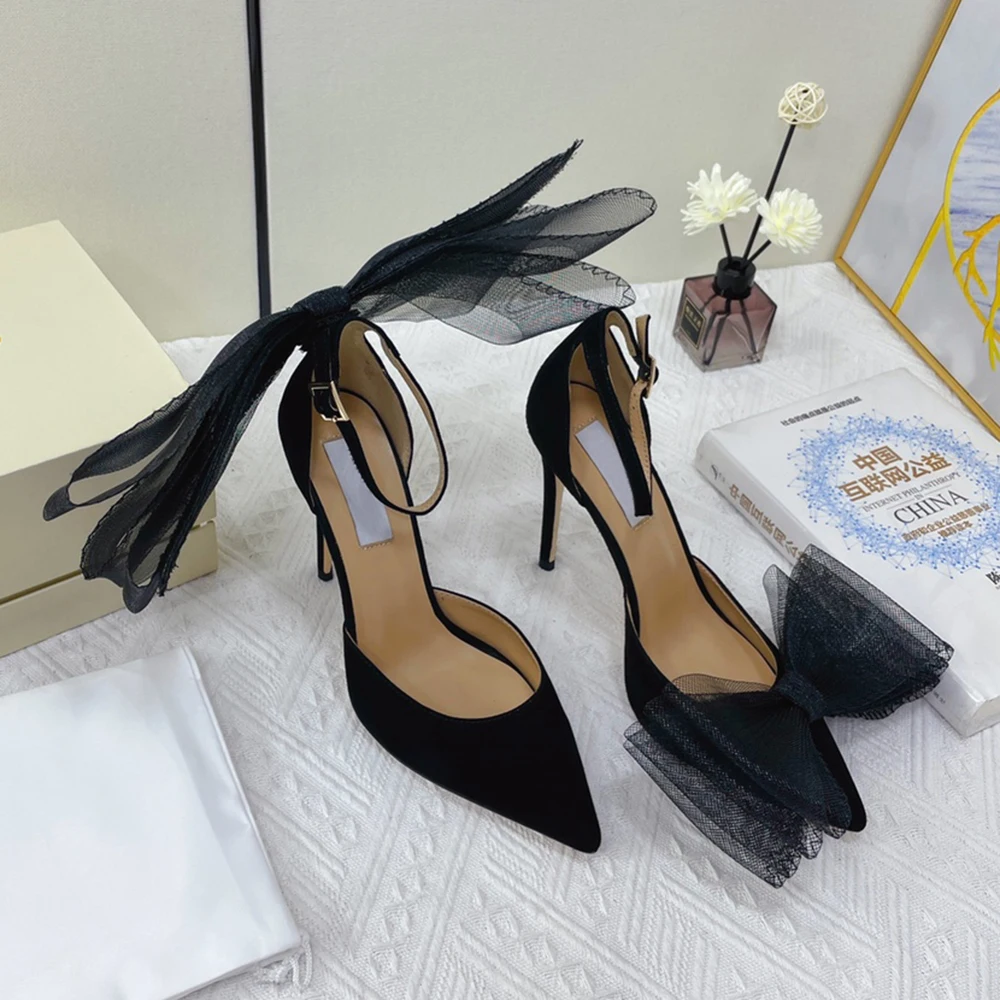 Сандалии женские на шпильке брендовые дизайнерские босоножки с острым носком