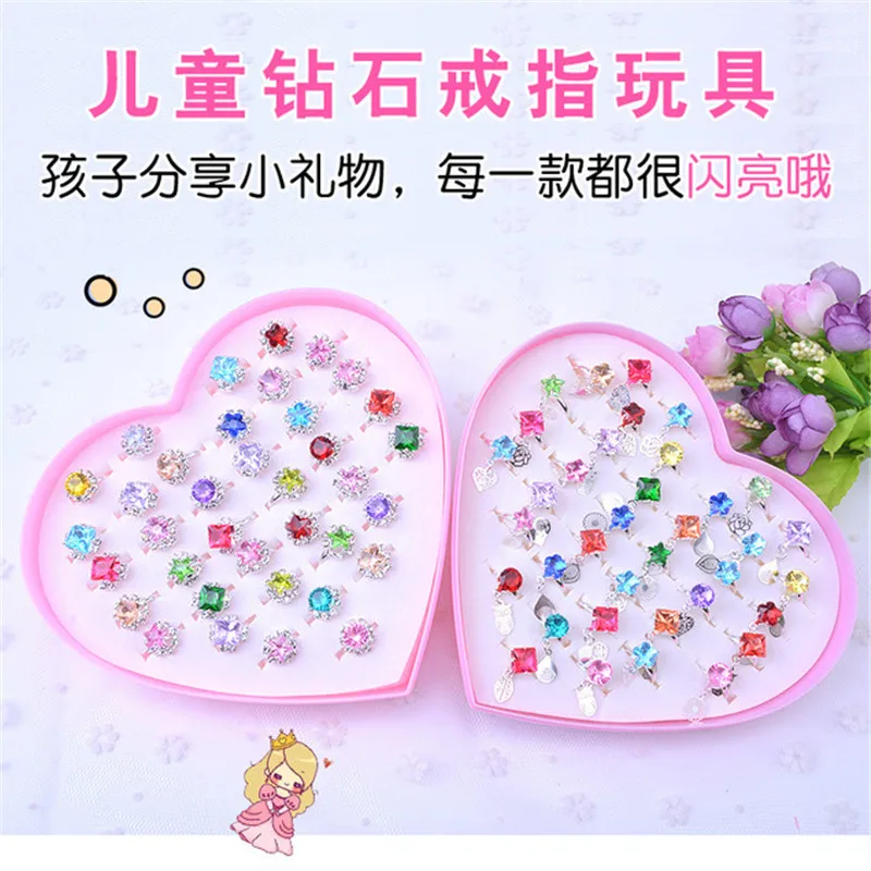 Новый готовый продукт детские ювелирные изделия кольцо с кристаллами и