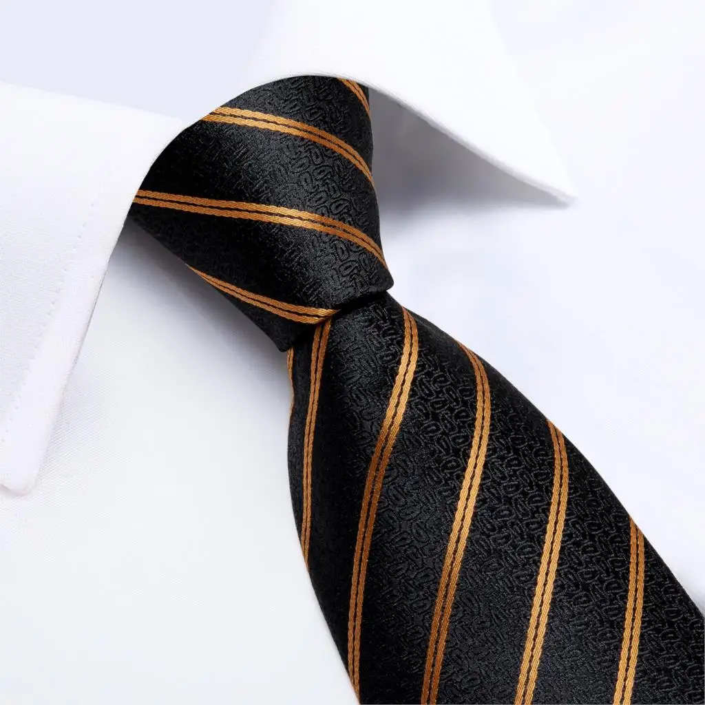 DiBanGu галстук Hanky запонки набор красный зеленый синий серый полосатый шеи галстуки для мужчин бизнес галстук Карманный квадратный зажим Gravatas