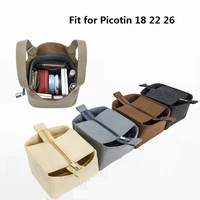 for h picotin18 22 26 felt cloth insert bag organizer makeup handbag organizer travel inner purse portable cosmetic bags