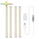 Фитолампа полного спектра с USB-таймером, светодиодсветильник лампа для выращивания растений в помещении, профессиональсветильник щение для растений