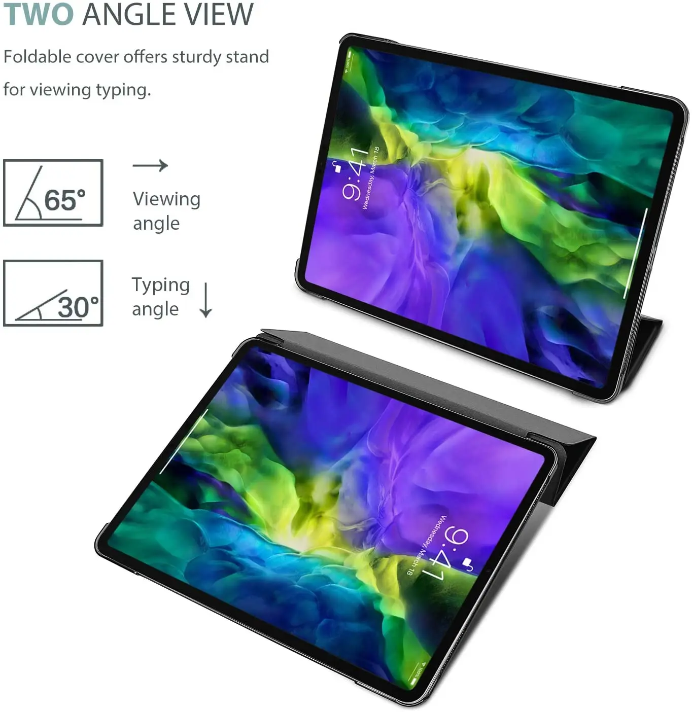 Trifold for iPad Air 4/3/2 Hard Case Pro 11/10.5/9.7 Smart Cover 10.2/9.7 Slim Protective Shell mini | Компьютеры и офис