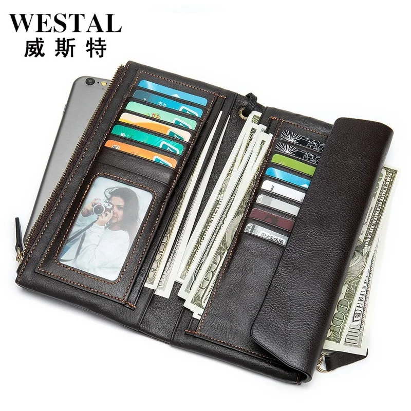 

2021 new leather women's bag head layer cowhide women's clutch bag multi-card mobile phone bag large-capacity wallet