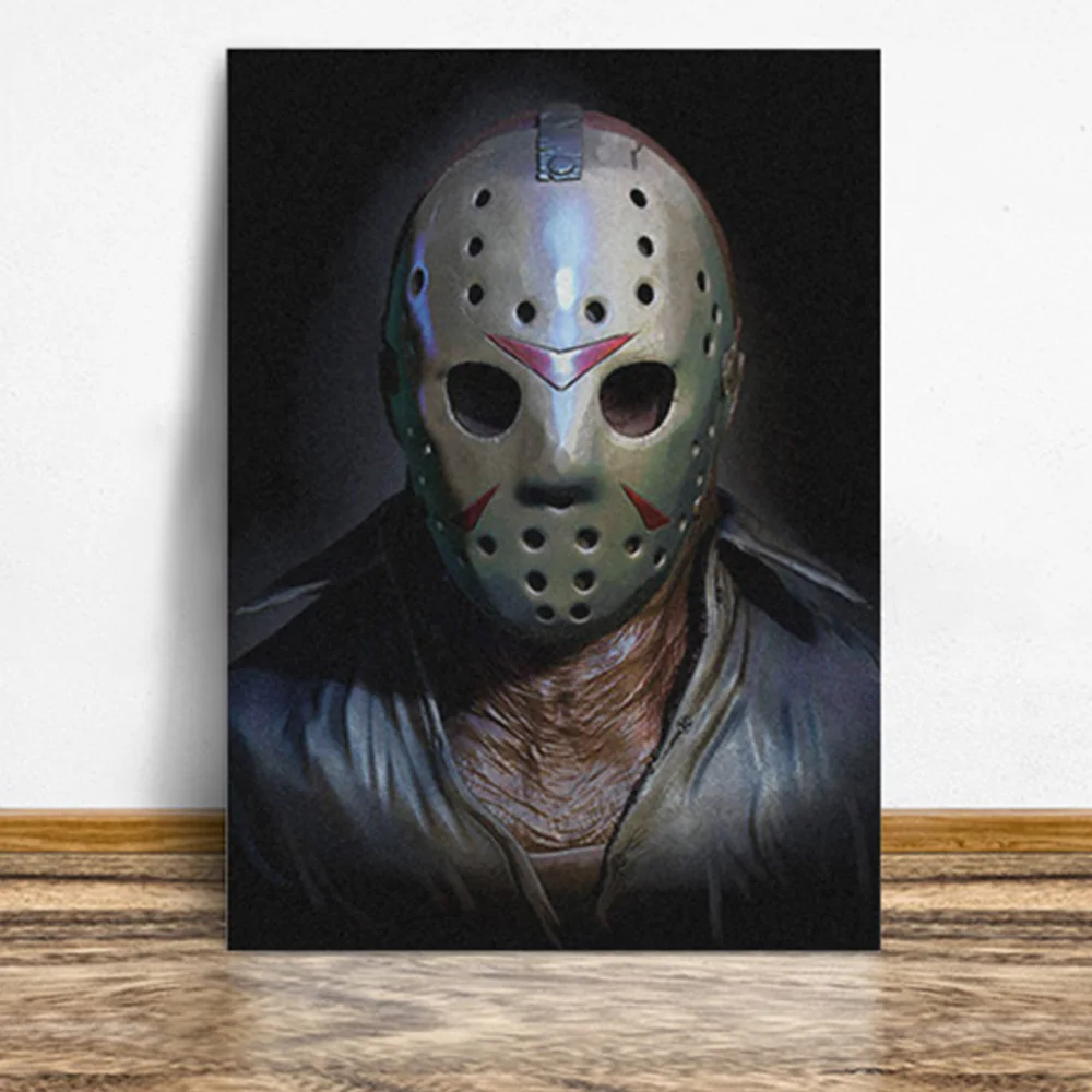 Картина на холсте Джейсон вурхез пятница 13-го ужаса настенное искусство декор