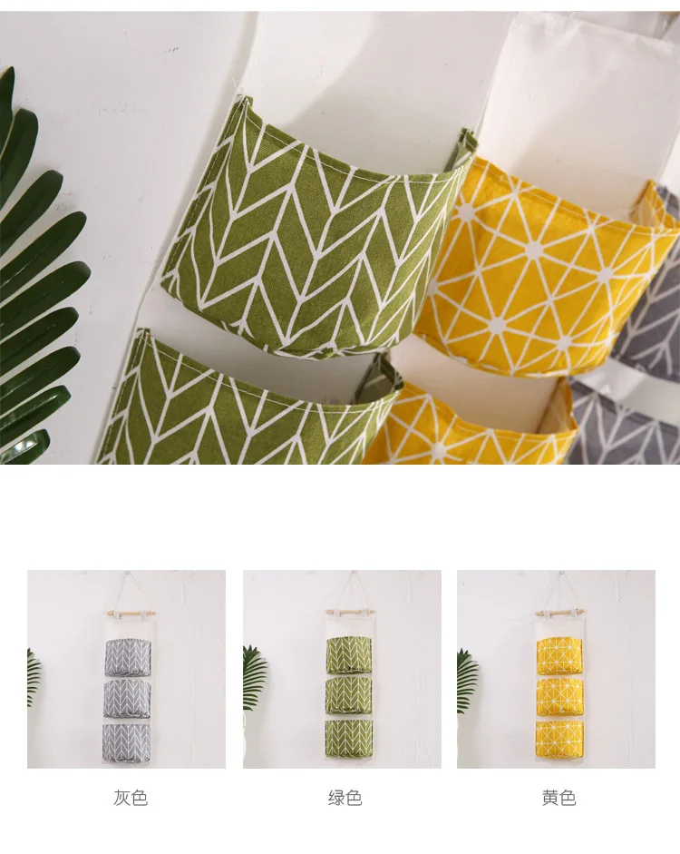 Водонепроницаемая подвесная сумка для хранения корзина с 3 карманами настенный