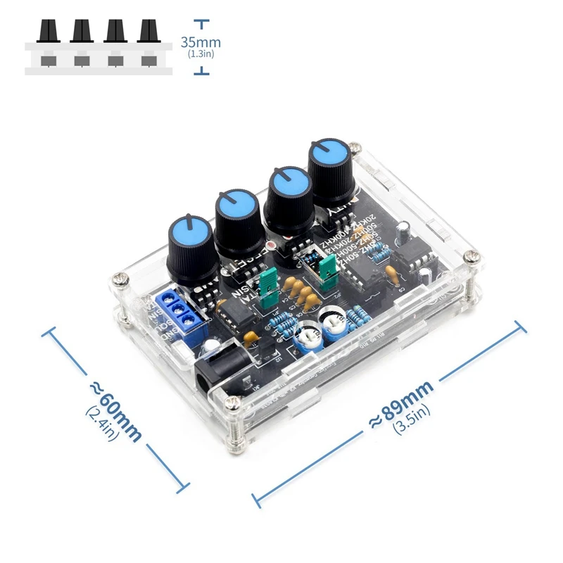 Icl8038 генератор сигналов Diy Kit синусоидальный треугольный квадратный пилообразный