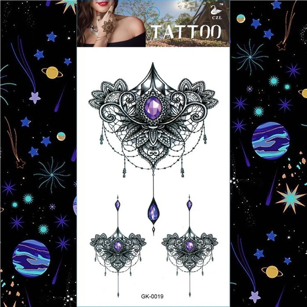 Каллиграфия текстовые фразы временные татуировки наклейки Мандала Русалочка и