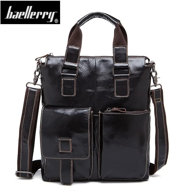 New Brand 2021 Male Genuine Leather Bag Diplomat Business Suite iPad Shoulder Cross | Багаж и сумки