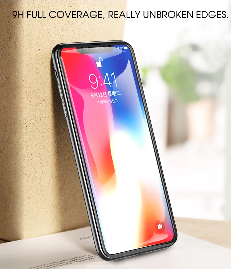 Для iPhone XS протектор экрана IPAKY для iPhone XS MAX полное покрытие 9H 5D Закаленное стекло пленка для iPhone XR стекло протектор экрана