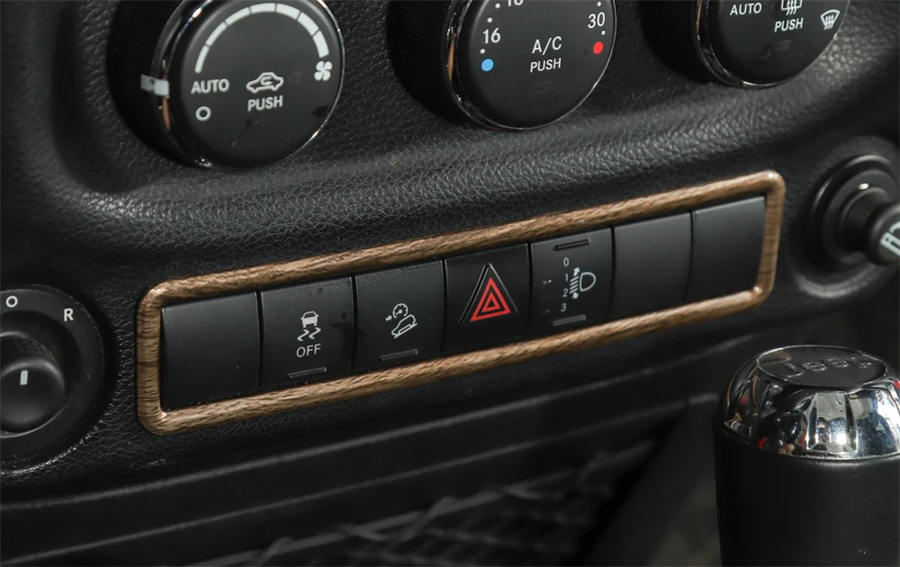 Для Jeep Wrangler JK JKU 2011 2017 Rubicon & Sahara Sport аварисветильник свет Кнопка рамка декоративная