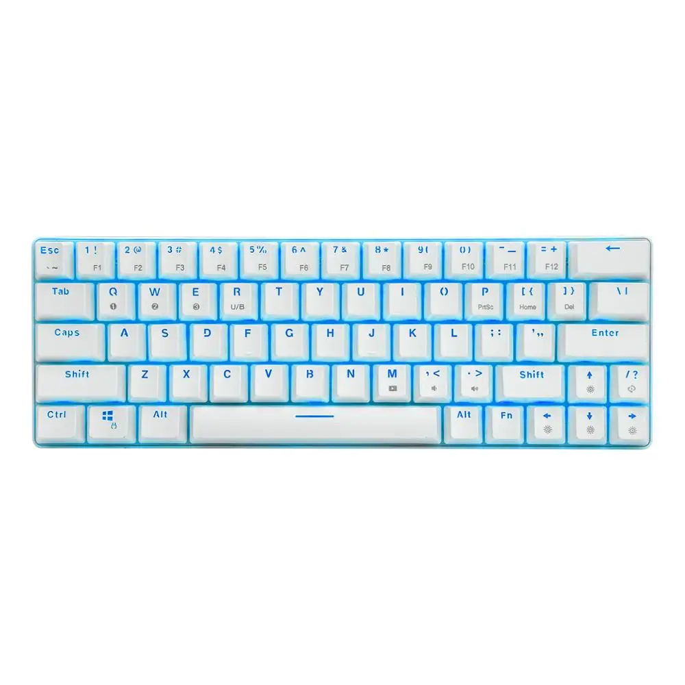 Проводная Беспроводная игровая мини клавиатура с RGB подсветкой Bluetooth 5 0