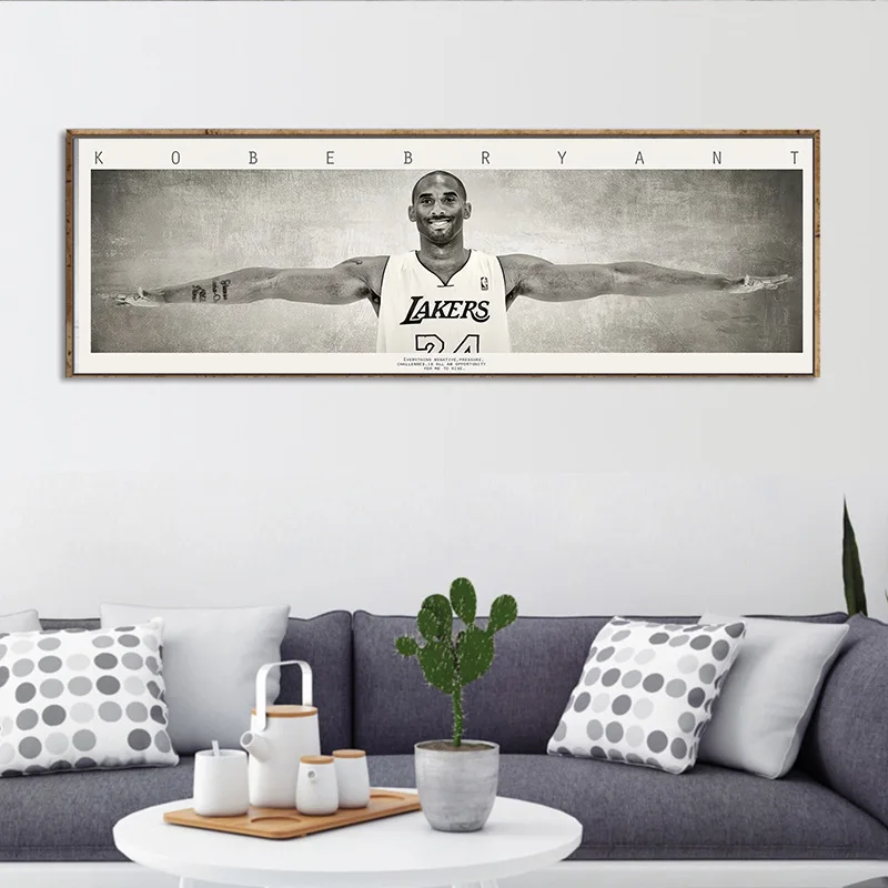 Винтаж звезд баскетбола постеры Kobe Bryant украшения дома подробное Античная плакат