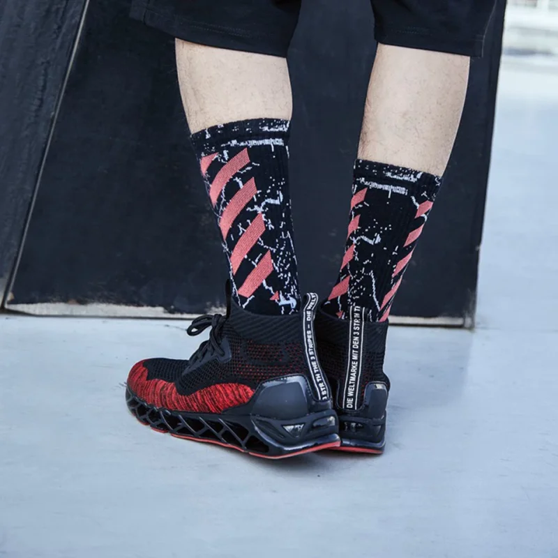Хлопковые носки мужские Модные уличные в стиле хип хоп для скейтборда весна