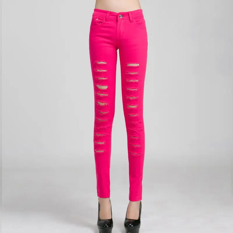 Женская обувь белого цвета из плотной ткани с высокой талией джинсы 2020 Сезон