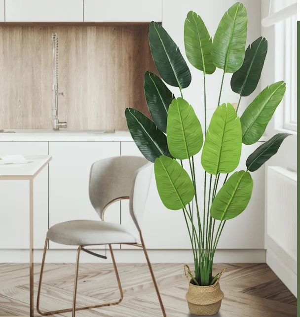 220 см супер большой искусственный банан ветка тропический зеленый Редкие