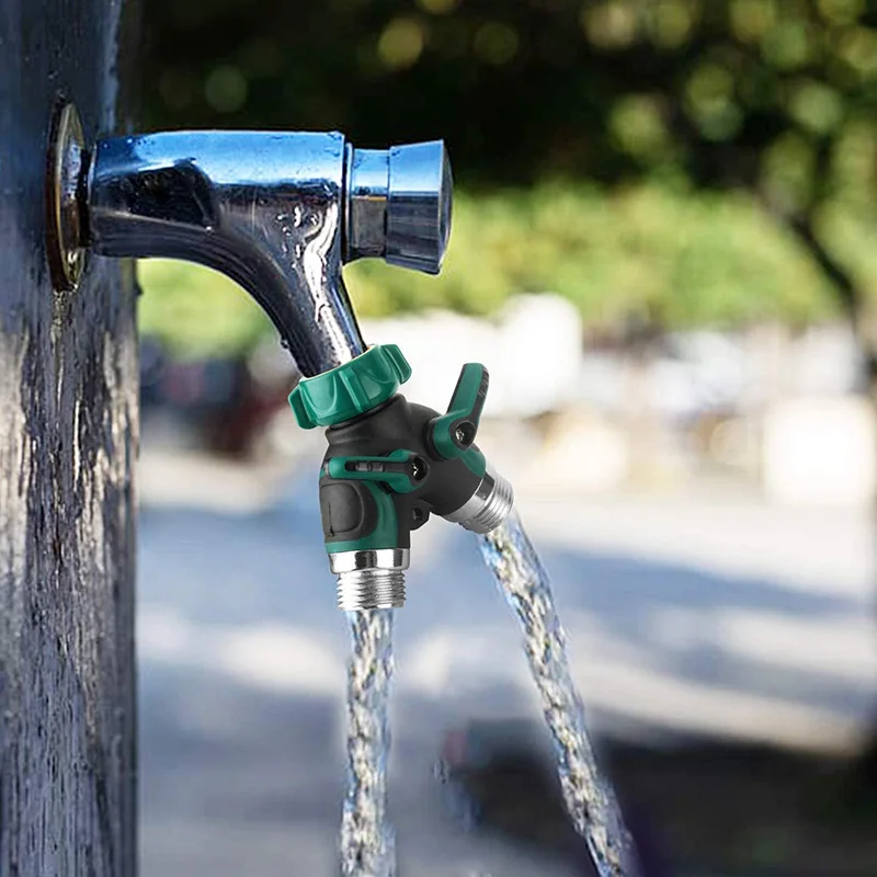 2 способ садовый шланг Y сплиттер латунное металлическое сцепление с телом