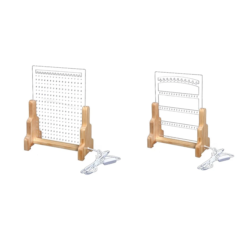 Прозрачная шкатулка для хранения ювелирных изделий подставка сережек