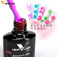 venalisa 6 color 7 5ml nail art design uv led rose flower blooming blossom painting nail polish lacquer varnishes gel