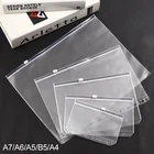 Сумка-Органайзер из ПВХ, с отрывными листами, для хранения наклейка на мешок билетов, A7, A6, A5, B5, A4, блокнот на спирали, дневник, кольцо в катушке, связующий наполнитель