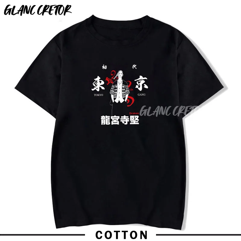 

Футболка мужская из хлопка, с принтом Токио Мстители, в японском стиле