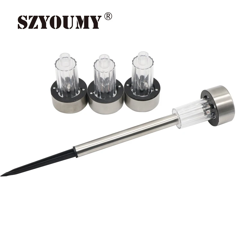 SZYOUMY Спайк солнечные садовые огни Водонепроницаемая Солнечная лампа для