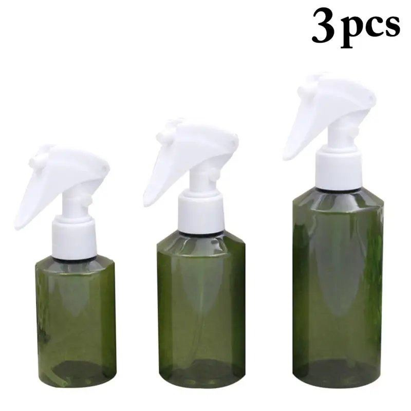 

3PCS 100ml-200ml PET Mist Spray Bottle Portable Refillable Water Spray Bottle Mini Spray Bottle Transparent Empty Spray Bottles