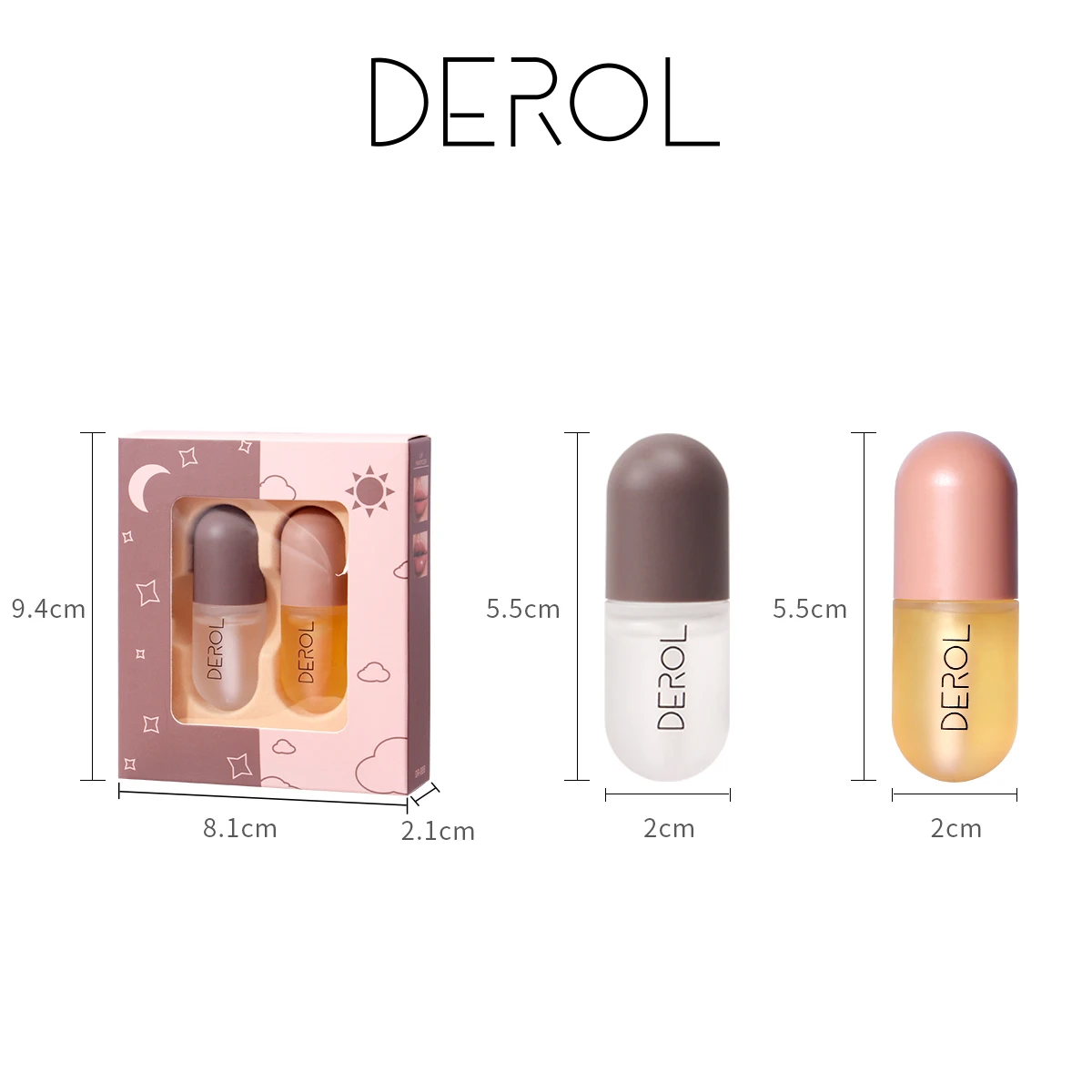 

Day And Night Lip Plumper Suit Instant Volumising Brighten Lip Color Lip Oil Long Lasting Moist Reduce Lip Fine Lines 2021 New