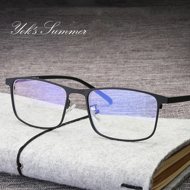 YOK'S ультра светильник квадратный анти синий очки модные гибкие Бизнес Стиль