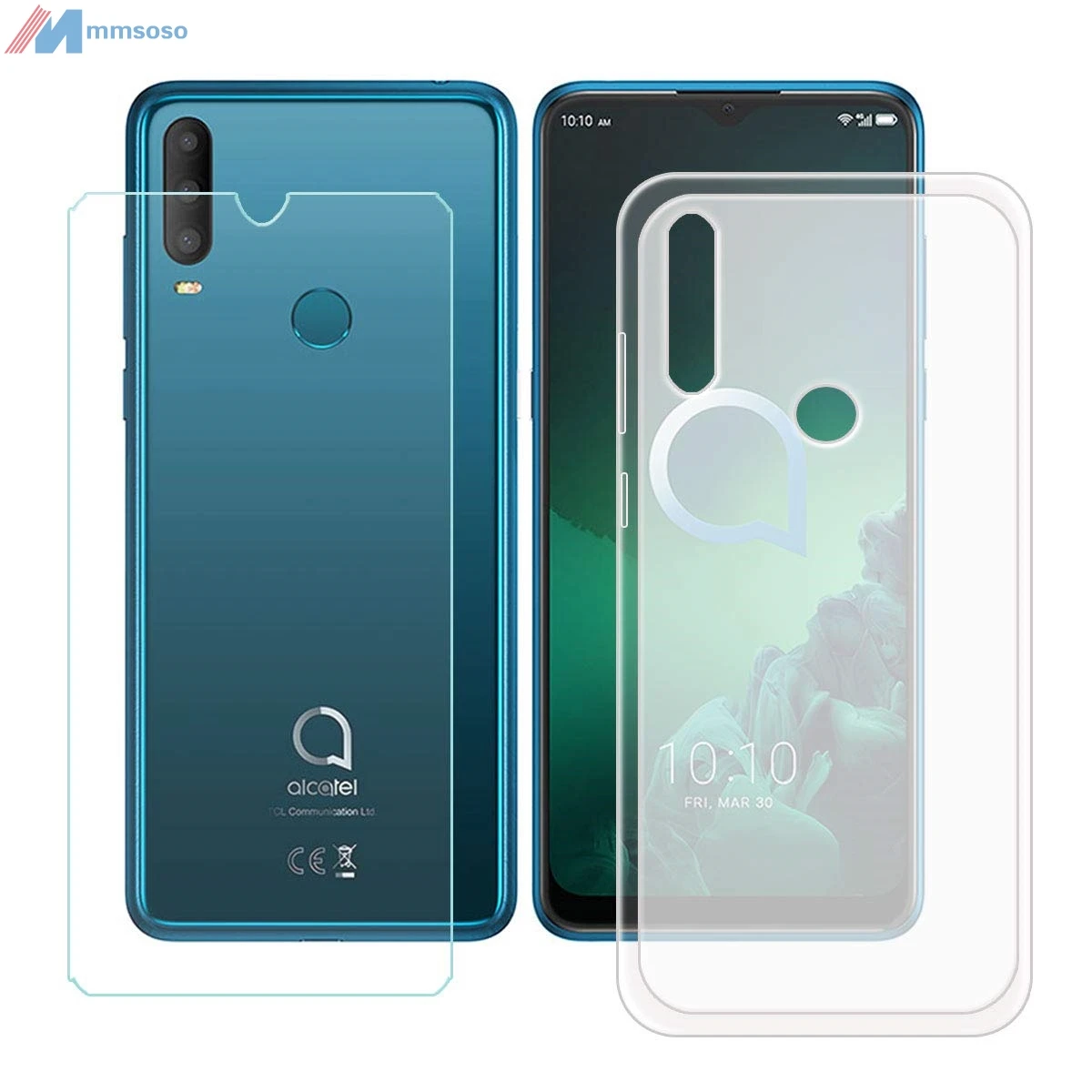 Чехол для Alcatel 3X 2019 5048U 5048Y чехол защитная пленка из закаленного стекла 2019|Бамперы|