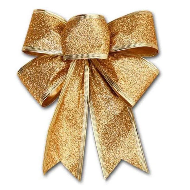 4Pcs 25x18cm Decoration Ornament Hanging Knot Bowknot Butterfly Decore Tree Christmas | Дом и сад