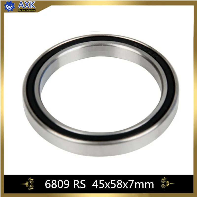 6809 2RS подшипник ABEC 1 (10 шт.) 45x58x7 мм Метрическая тонкий срез упорные шариковые