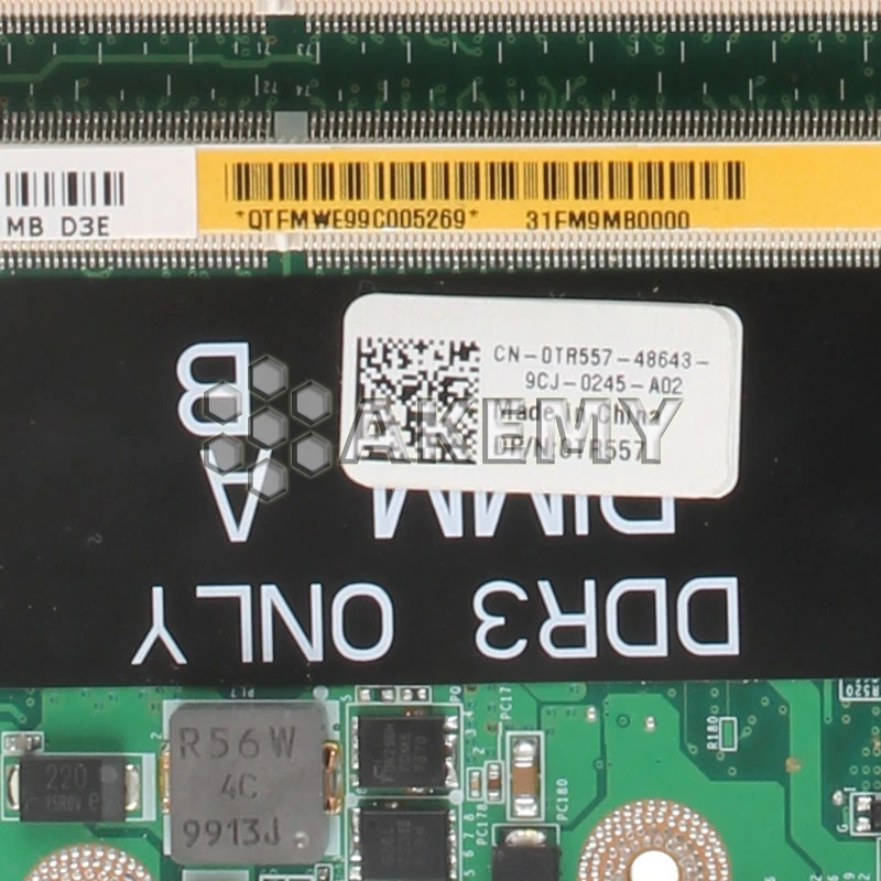CN 04DKNR 04 DA0FM9MB8D1 материнская плата для For DELL Studio 1558 ноутбука 4DKNR HD5470 DDR3 CPU