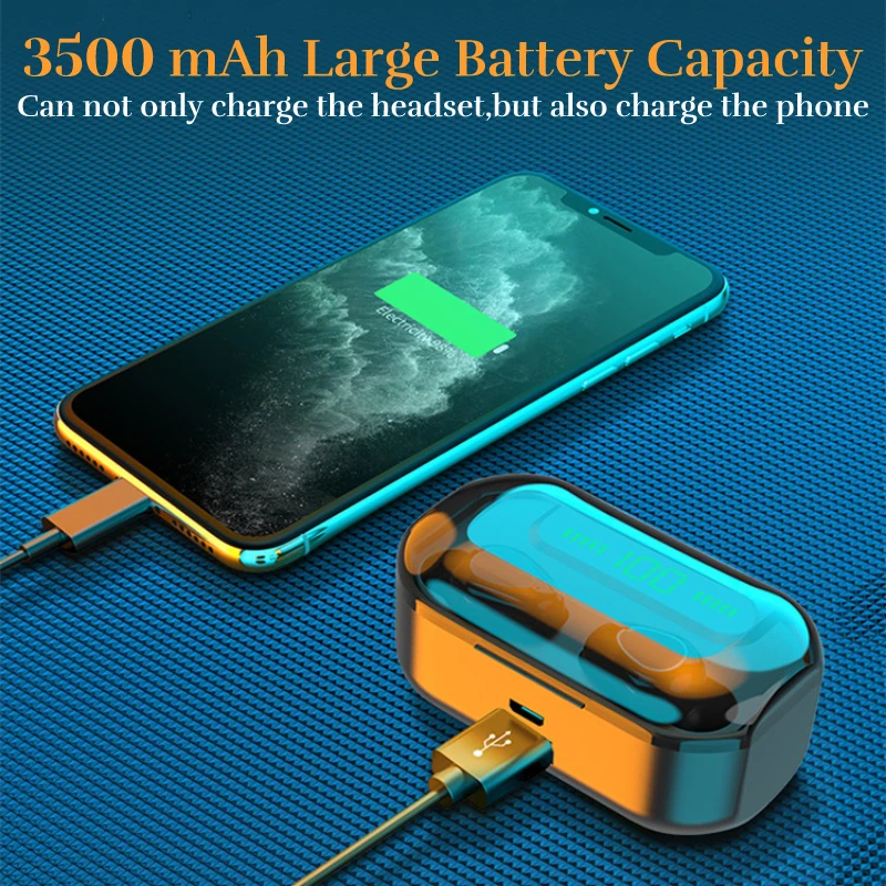 Onewan G20 TWS Bluetooth V5.0 наушники 9D стерео Спортивные Беспроводные с двойным микрофоном