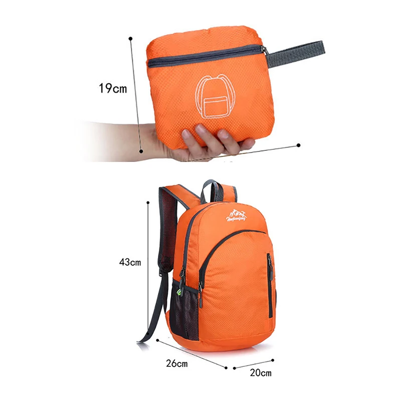 Ультра светильник посылка из кожи складной рюкзак для путешествий