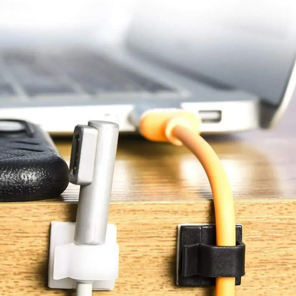 

50pcs Adhesive Cables Clips Wire Clips Organizer Cables Holder Wire Management Holder For Car Office Home