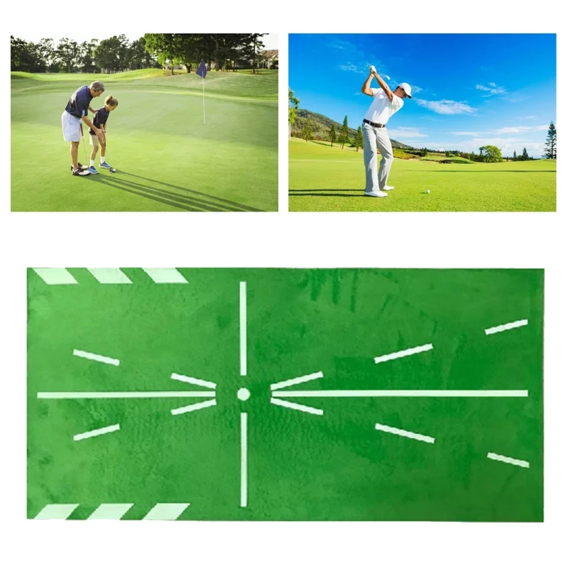 

Golf Training Mat for Swing Detection Batting Mini Golf Practice Training Aid Ga E56D