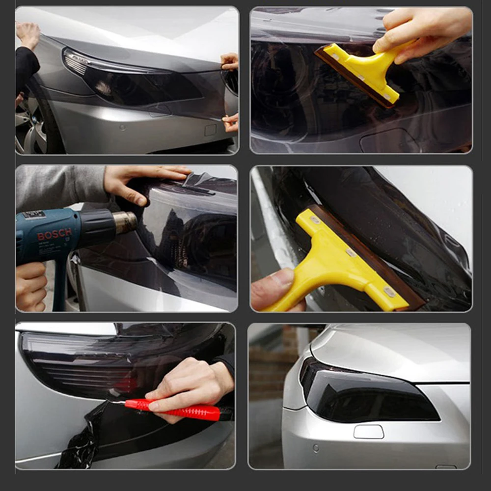 LEEPEE 30 см * 100 авто лампы крышка наклейки для автомобиля защитный виниловой пленки