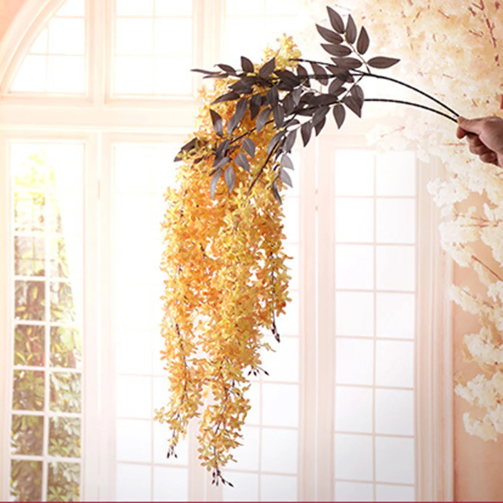 

Decorations Artificial Flower Vine artificial flowers vine Encrypted Wisteria глициния Garland Trailing Flowers