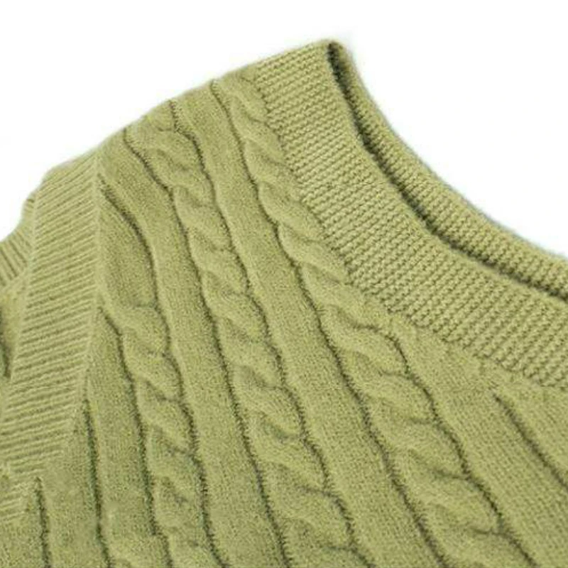 Жилет женский трикотажный с V-образным вырезом короткая однотонная Повседневная