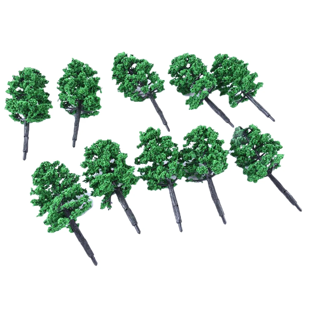 

10 Pcs Tree Model For Landscape Diorama Scenery Building Auxiliary Material 8cm