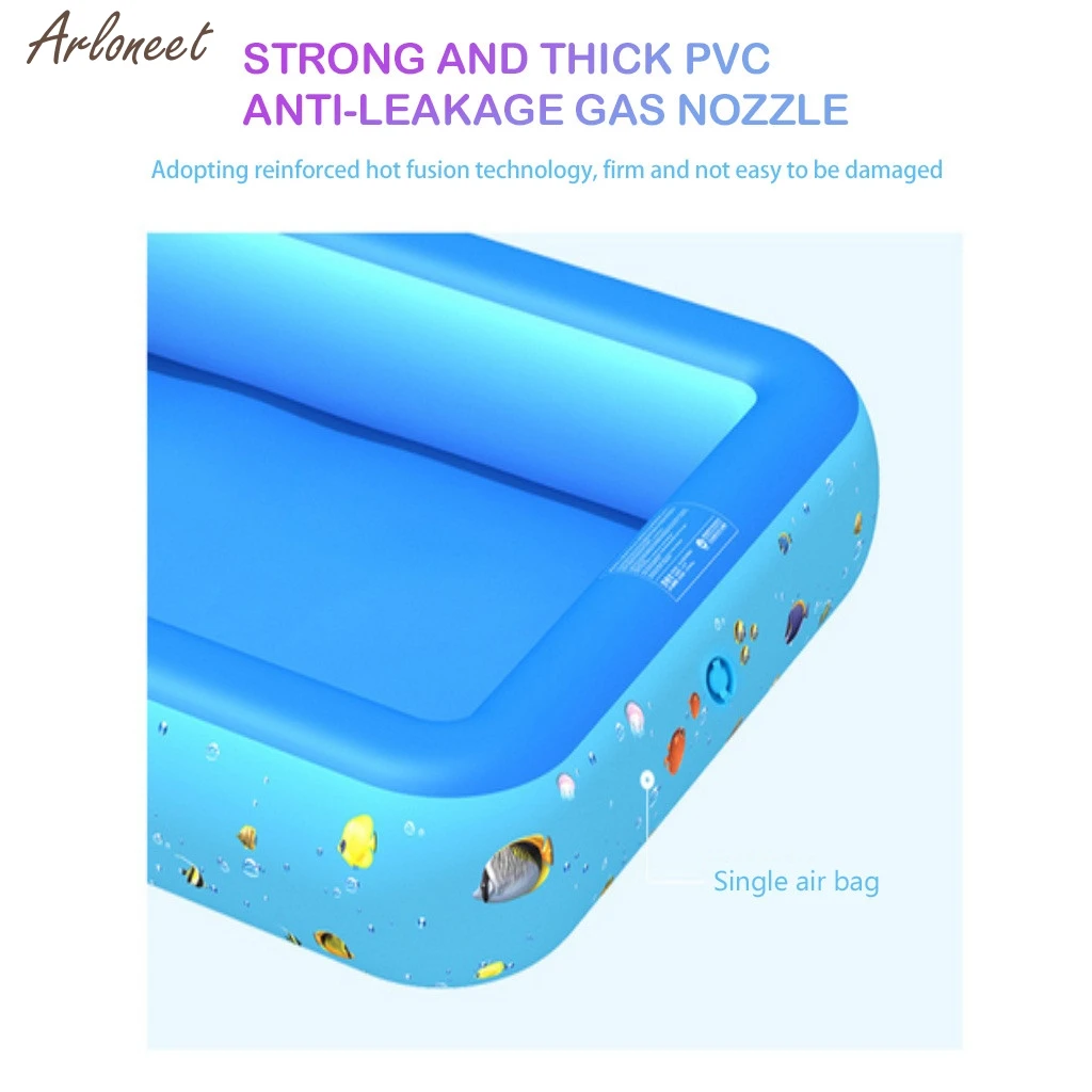 

Swimming Pool Children's inflatable pool square baby swimming pool splashing fishing pool Bathing Tub for Outdoor Indoor Toy New