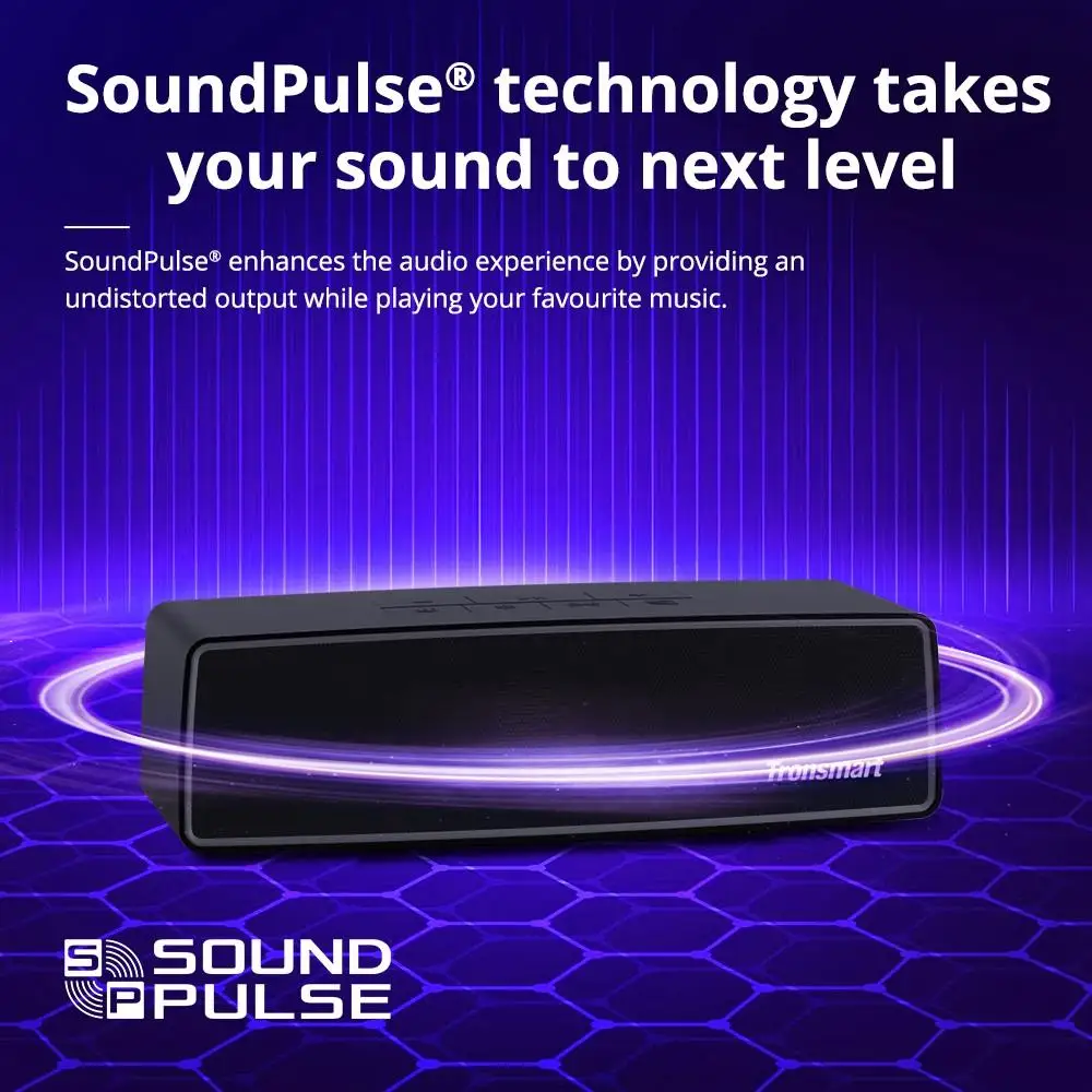 Оригинал Tronsmart Studio SoundPulse™Портативный Bluetooth-динамик с водонепроницаемостью