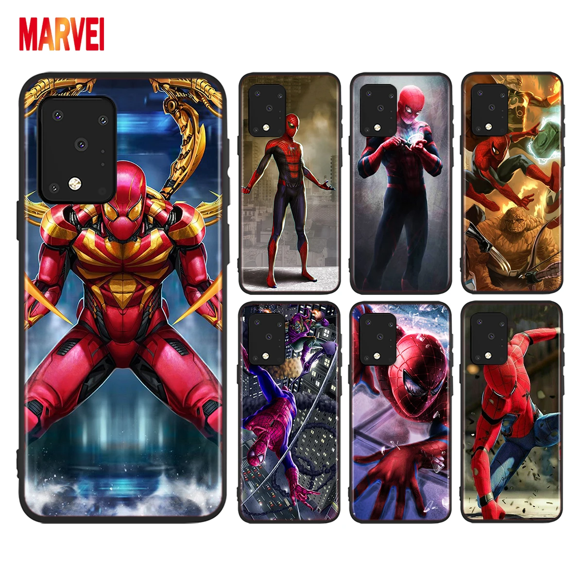 

Cool Marvel SpiderMan For Samsung A72 A52 A02 S A32 A12 A42 A51 A91 A81 A71 A41 A31 A21 S A11 A01 UW Black Phone Case Cover
