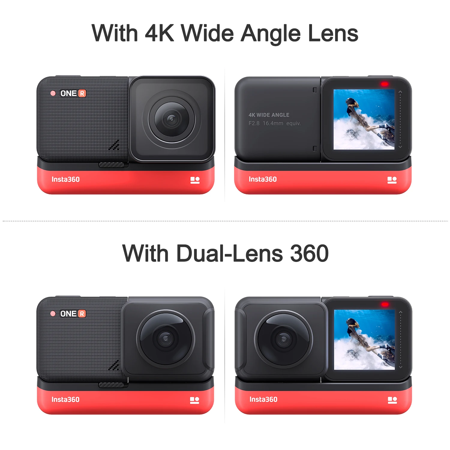 Модульная Экшн-камера Insta360 ONE R Twin Edition 360 5 3 K 7 4K | Электроника