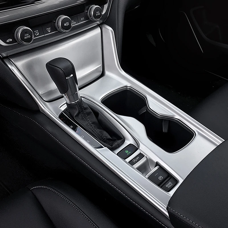 Loyalty for Honda 10th Accord 2018 2019 Center Control Gear Shift Box Panel Cover Trim Matte ABS Car Accessories | Автомобили и